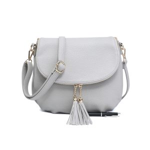 Tassel Flap Shoulder Bag with Adjustable Strap and Inner Pocket - Image 9