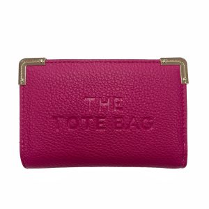 Stylish Embossed Design Metal Corner Accent Mini Wallet