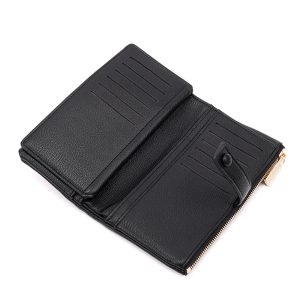 Zipper Closure Wallet with Multiple Card Slots and Compartments - Image 3