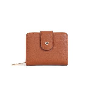 Compact Wristlet Purse Wallet with Card Slots and Zipper - Image 4