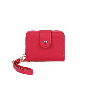Compact Wristlet Purse Wallet with Card Slots and Zipper - Image 9