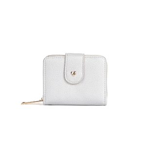 Compact Wristlet Purse Wallet with Card Slots and Zipper - Image 10