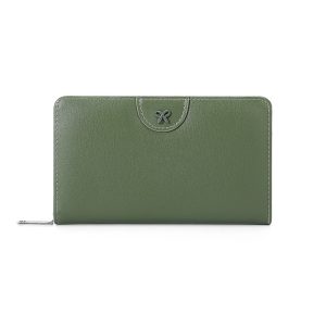 Slim Wallet with Bow Design Zipper Pocket and Card Holder - Image 5