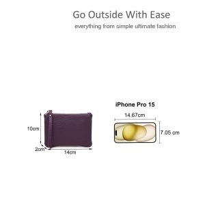 Mini Pouch Wrist Strap Travel Makeup Bag Coin Purse - Image 2