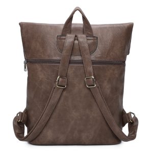 Vintage Style Spacious Ruck Backpack Buckle Closure - Image 4