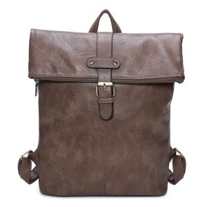 Vintage Style Spacious Ruck Backpack Buckle Closure