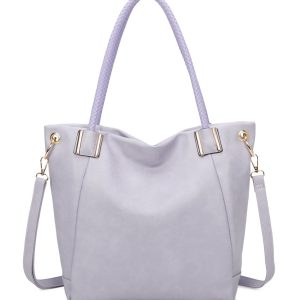 Large Slouchy Crossbody Shoulder Bag Braided Handle