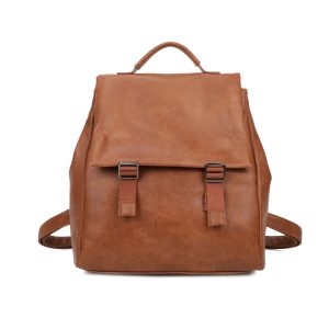 Compact Flap Travel Rucksack Buckle Backpack