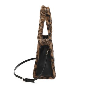 Cozy Faux Fur Winter Crossbody Shoulder Handbag - Image 3