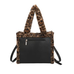Cozy Faux Fur Winter Crossbody Shoulder Handbag - Image 4