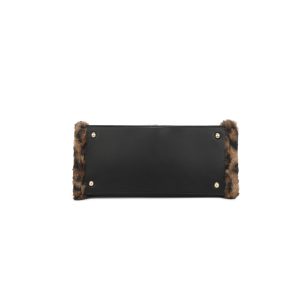 Cozy Faux Fur Winter Crossbody Shoulder Handbag - Image 6
