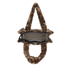 Cozy Faux Fur Winter Crossbody Shoulder Handbag - Image 5