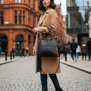 Cozy Faux Fur Winter Crossbody Shoulder Handbag - Image 7