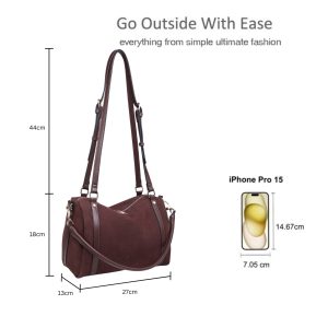 Structured Shoulder Bag with Double Long Straps - Image 2