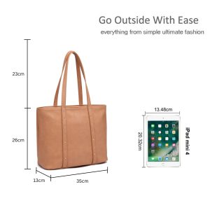 Structured Tote Bag with Double Shoulder Straps - Image 2