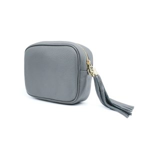 Italian Genuine Leather Crossbody Bag with Tassel Zipper - Image 34