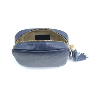 Italian Genuine Leather Crossbody Bag with Tassel Zipper - Image 32
