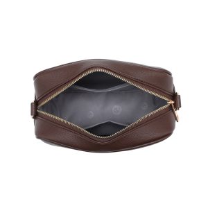 Compact Crossbody Bag with Adjustable Strap Zip Closure - Image 7