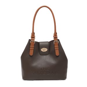 Turn Lock Tote Bag with Removable Inner Pouch Organizer - Image 10