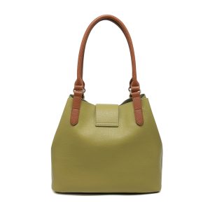Turn Lock Tote Bag with Removable Inner Pouch Organizer - Image 7