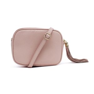 Italian Genuine Leather Crossbody Bag with Tassel Zipper - Image 27