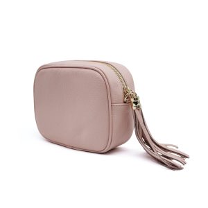 Italian Genuine Leather Crossbody Bag with Tassel Zipper - Image 28