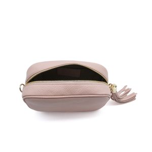 Italian Genuine Leather Crossbody Bag with Tassel Zipper - Image 29