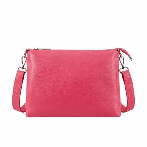 Genuine Leather Multi-Compartment Small Shoulder Handbag