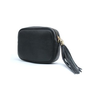 Italian Genuine Leather Crossbody Bag with Tassel Zipper - Image 13