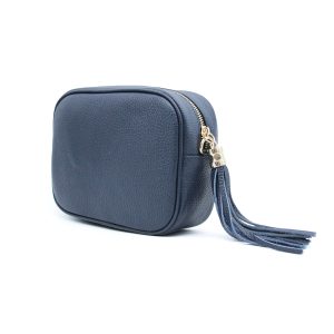 Italian Genuine Leather Crossbody Bag with Tassel Zipper - Image 31