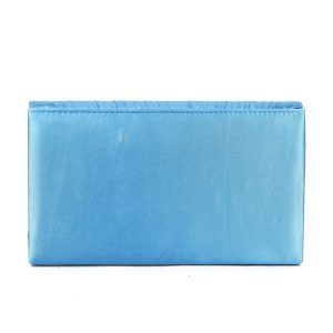 Elegant Secure Flap Pleated Envelope Evening Clutch Bag - Image 3