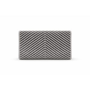 Rhinestone Envelope Clutch Bag with Flap Closure Chain Strap - Image 5