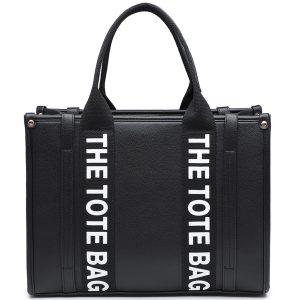 Structured Tote Bag with Zip Closure and Multi Pockets - Image 8