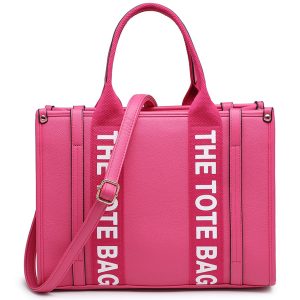 Structured Tote Bag with Zip Closure and Multi Pockets - Image 1