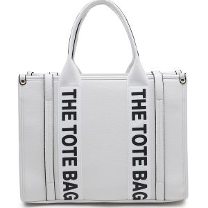 Structured Tote Bag with Zip Closure and Multi Pockets - Image 11