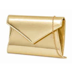 Minimalist Envelope Clutch Bag with Chain Strap - Image 7