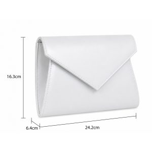 Minimalist Envelope Clutch Bag with Chain Strap - Image 2