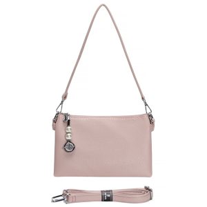 Decorative Pearl Accent Top Handle Crossbody Shoulder Bag