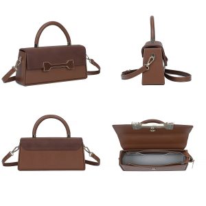 Sleek Rectangular Sophisticated Formal Shoulder Handbag - Image 3