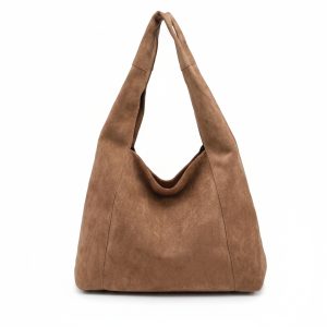 Slouchy Hobo Shoulder Bag with Matching Zip Pouch Set - Image 1