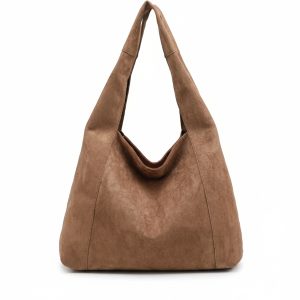 Slouchy Hobo Shoulder Bag with Matching Zip Pouch Set - Image 6
