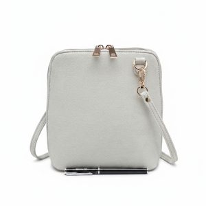 Compact Crossbody Bag with Dual Zipper Closure - Image 11