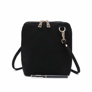 Compact Crossbody Bag with Dual Zipper Closure - Image 7