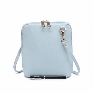 Compact Crossbody Bag with Dual Zipper Closure - Image 13