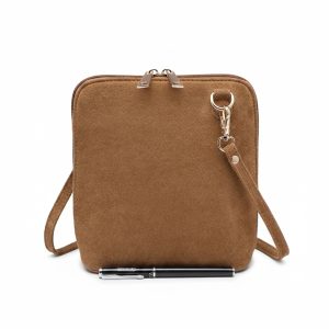 Compact Crossbody Bag with Dual Zipper Closure - Image 12