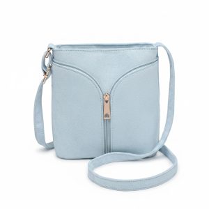 Compact Crossbody Bag with Decorative Zip Detail - Image 13