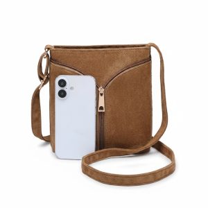 Compact Crossbody Bag with Decorative Zip Detail - Image 3