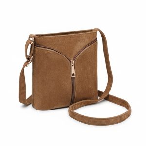 Compact Crossbody Bag with Decorative Zip Detail - Image 4