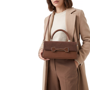 Sleek Rectangular Sophisticated Formal Shoulder Handbag - Image 4