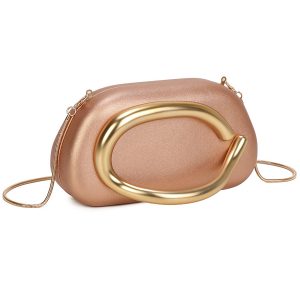 Elegant Sculptural Minaudiere Evening Clutch Bag Purse - Image 1
